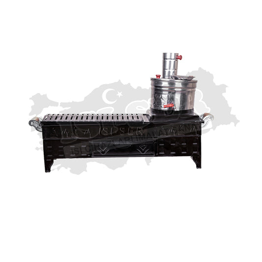 Holzkohlegrill Mit Samowar Grill Samovar Picknick Kömürlü Odun Semaver