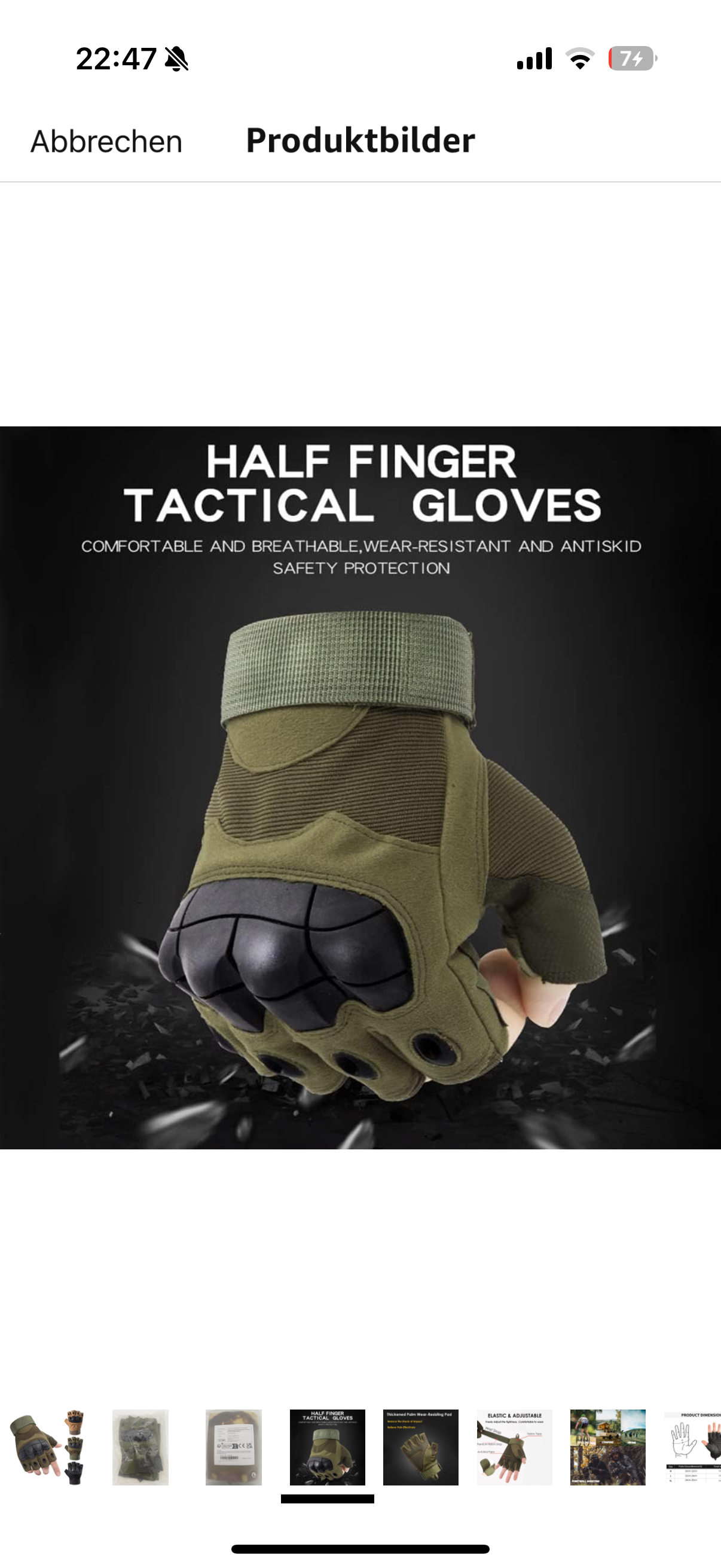Halbfinger Handschuhe Neu und OVP
